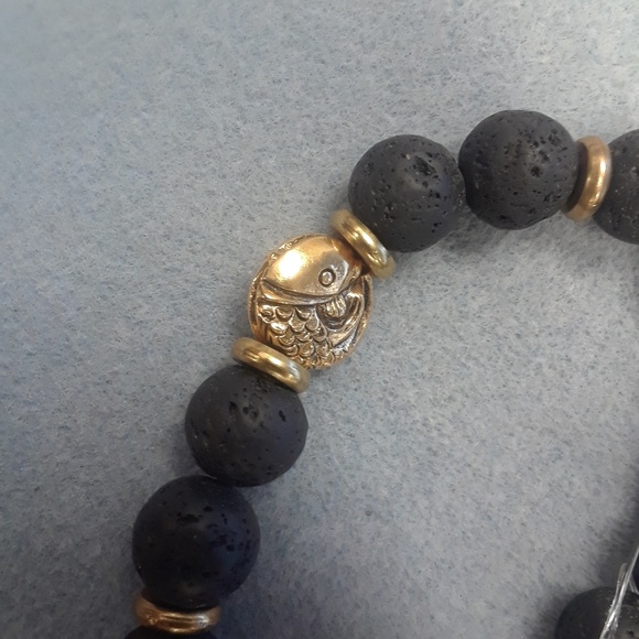 Men's Pieces Lava Rock Bracket with Lavender scent - Picture 2 of 2